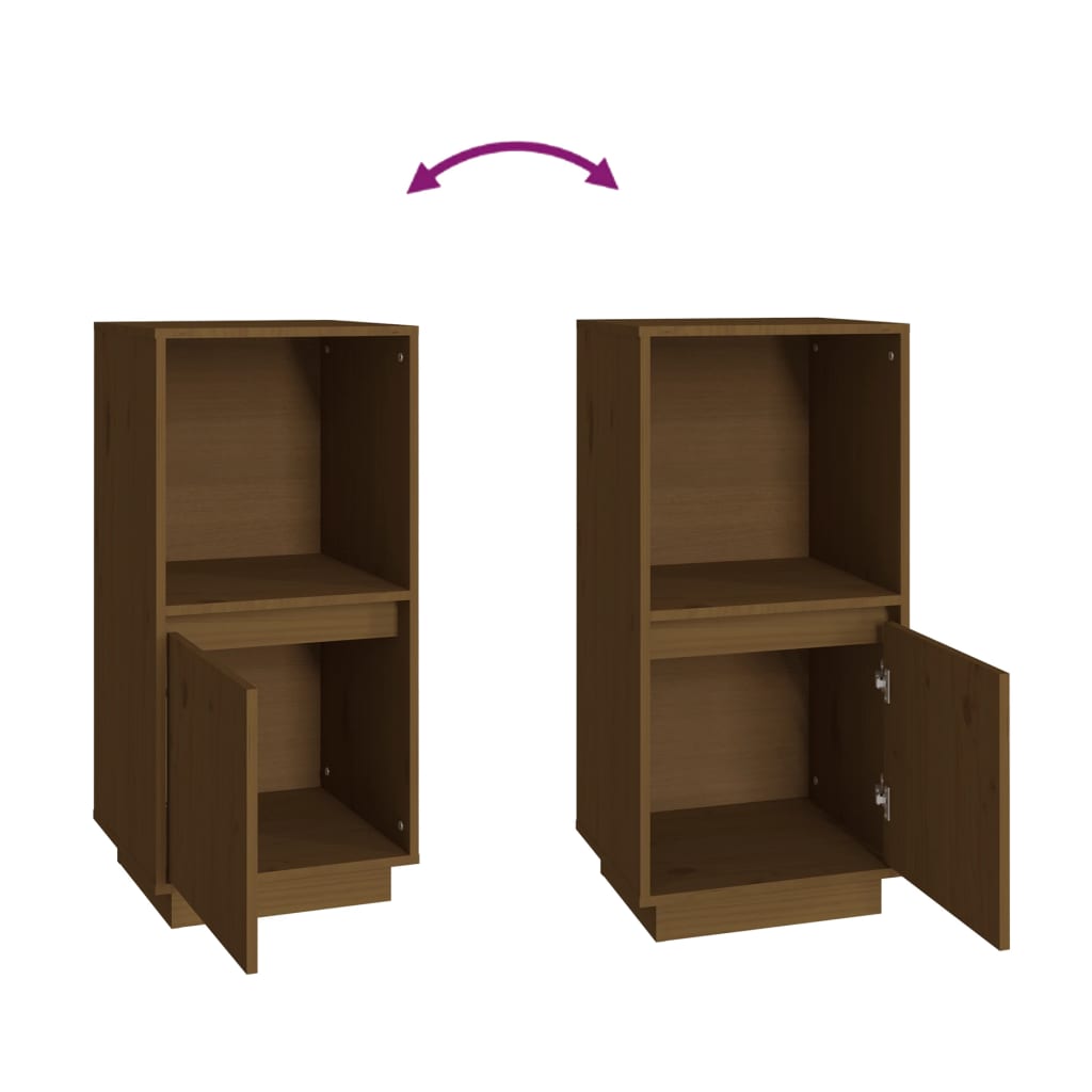 Aparador 38x35x80 cm madeira de pinho maciça branco