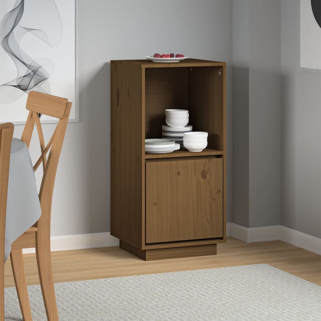 Aparador 38x35x80 cm madeira de pinho maciça branco