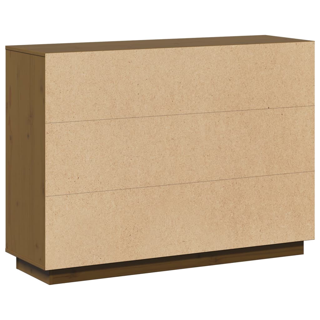 Aparador 110,5x35x80 cm madeira de pinho maciça branco