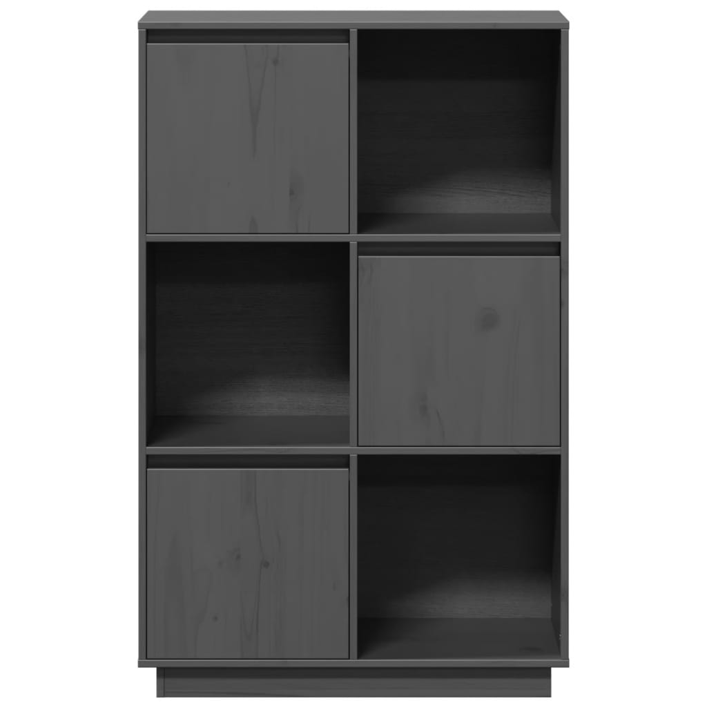 Aparador alto74x35x117 cm pinho maciço branco