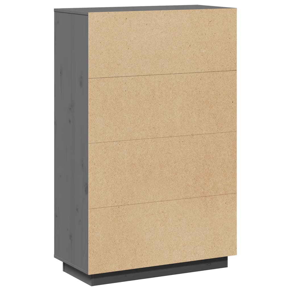 Aparador alto74x35x117 cm pinho maciço branco