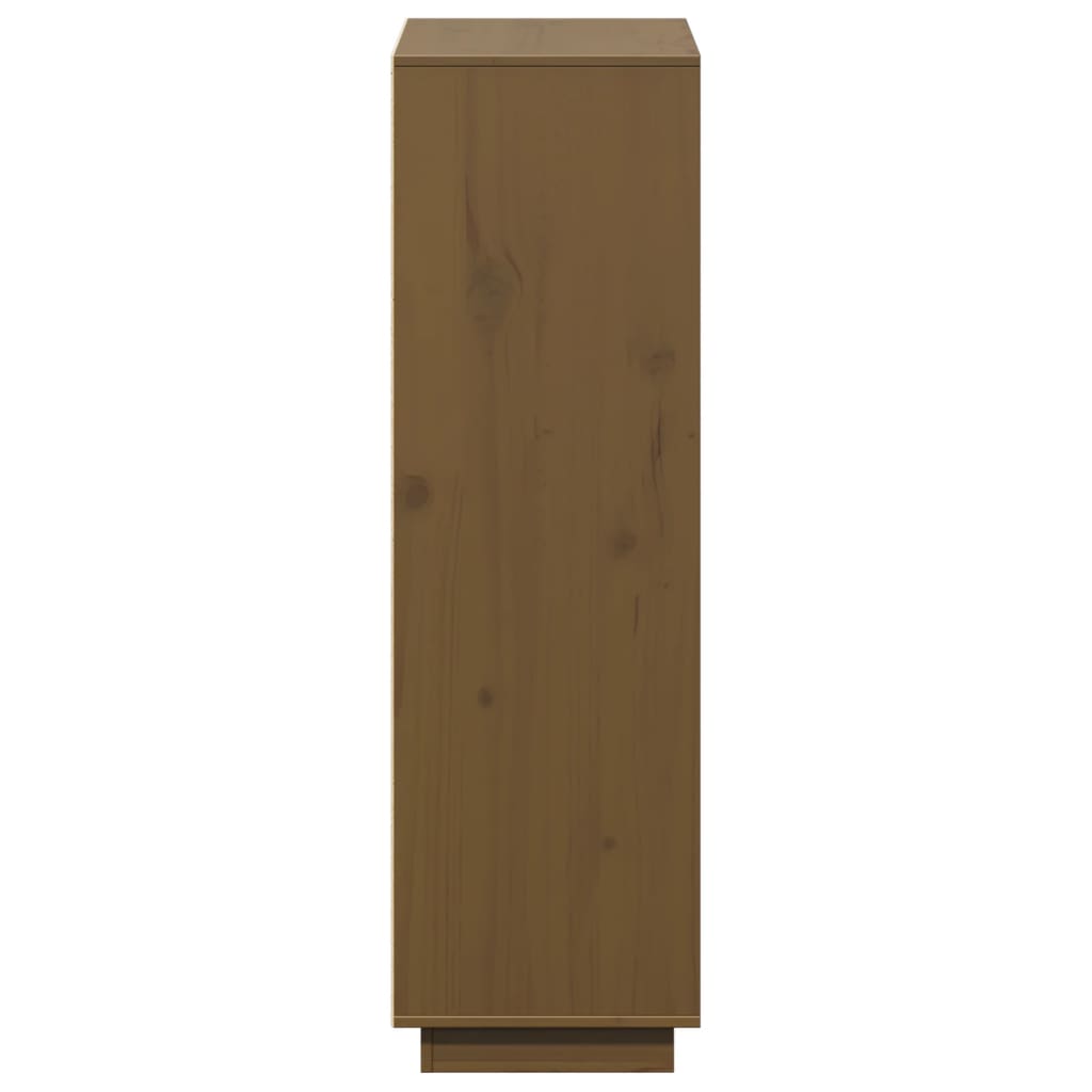 Aparador alto74x35x117 cm pinho maciço branco