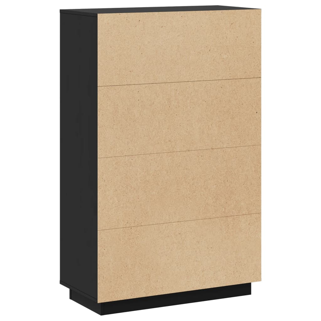 Aparador alto74x35x117 cm pinho maciço branco