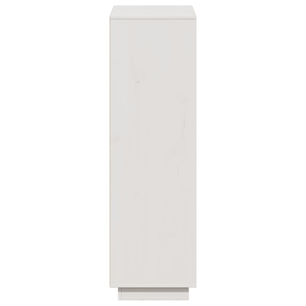 Aparador alto 110,5x35x117 cm pinho maciço branco