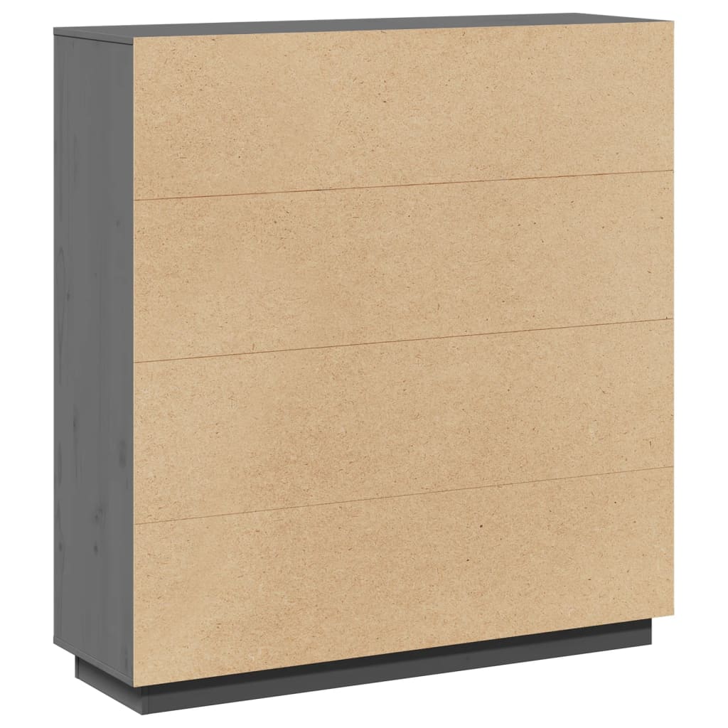 Aparador alto 110,5x35x117 cm pinho maciço branco