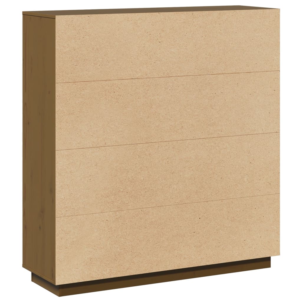 Aparador alto 110,5x35x117 cm pinho maciço branco