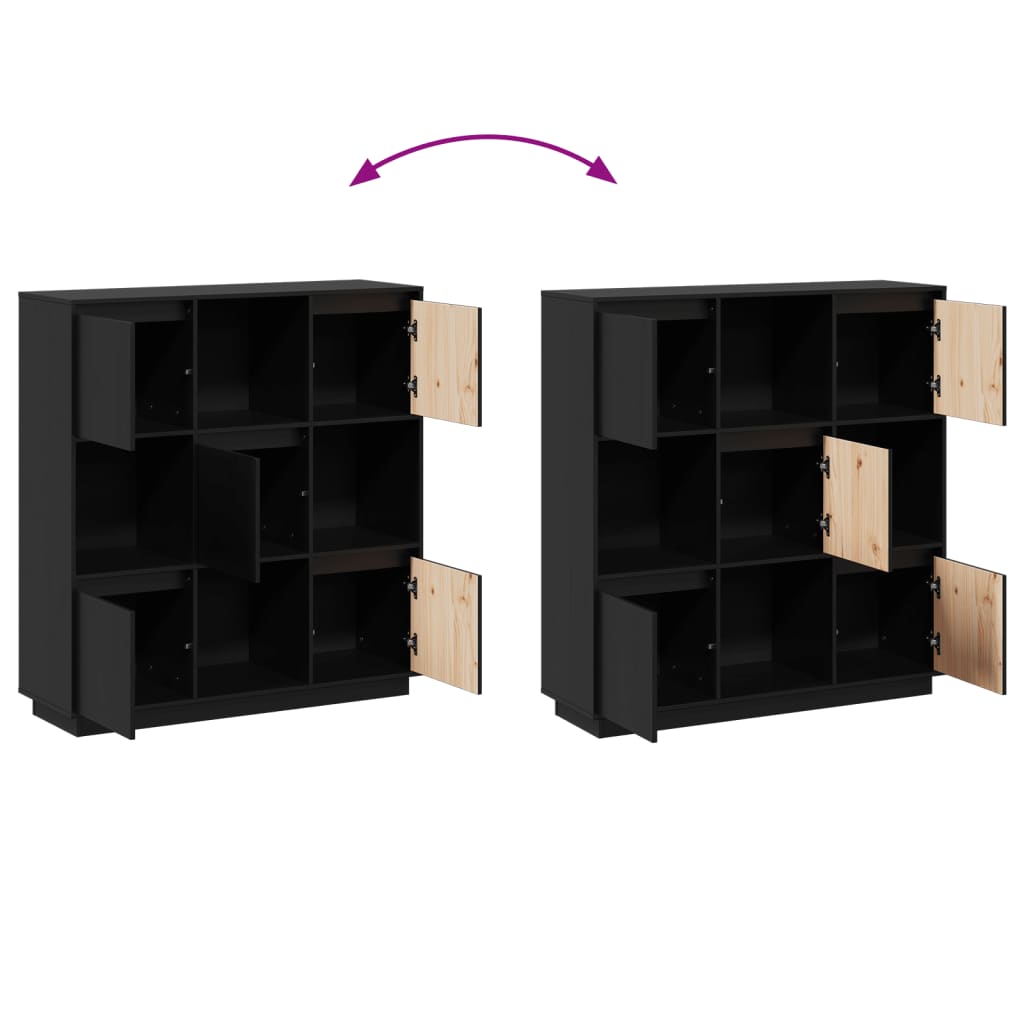 Aparador alto 110,5x35x117 cm pinho maciço branco