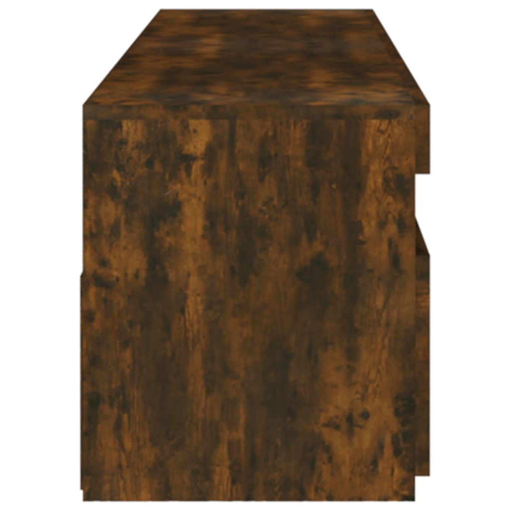 Móvel de TV com luzes LED 2 pcs 75x35x40 cm branco