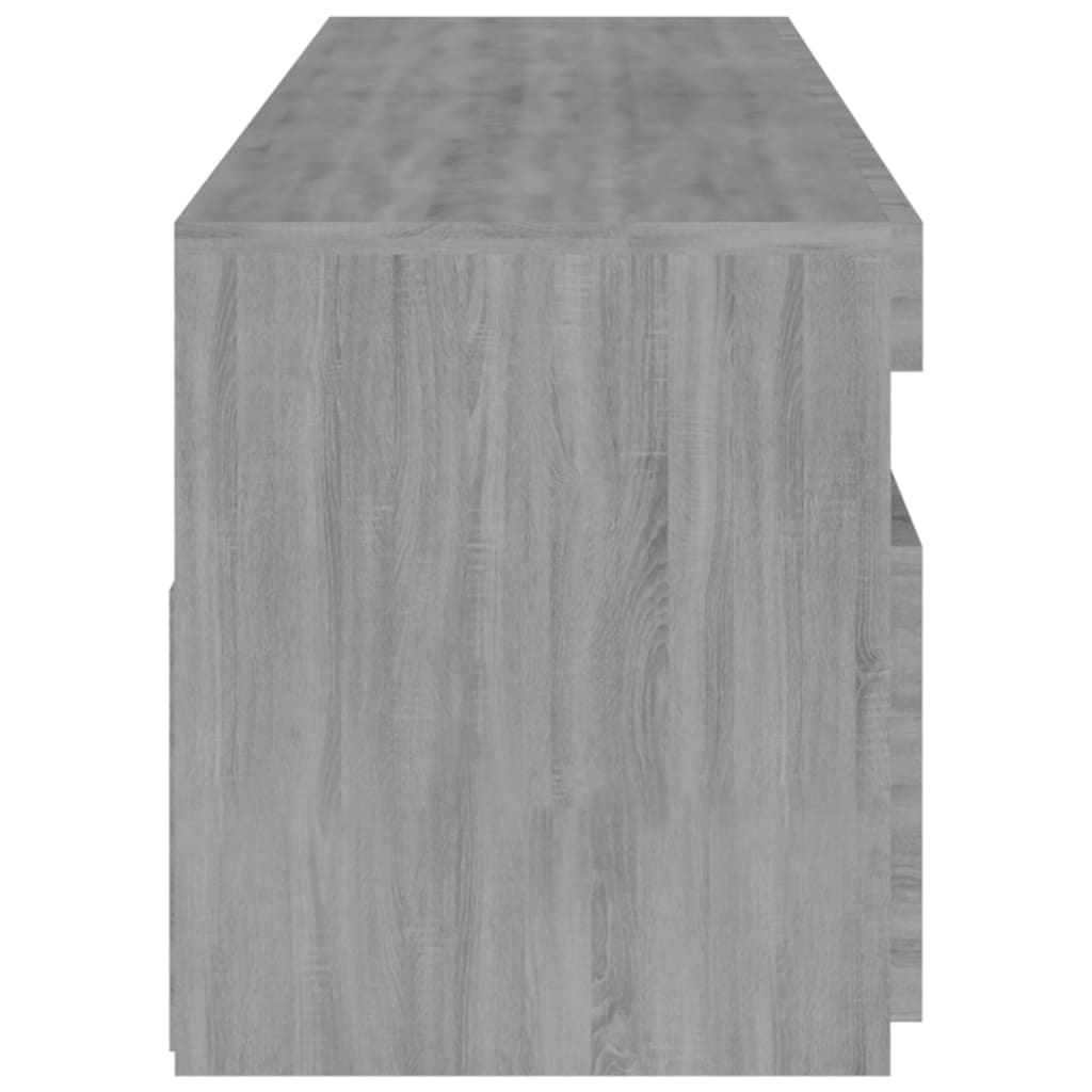 Móvel de TV com luzes LED 2 pcs 75x35x40 cm branco