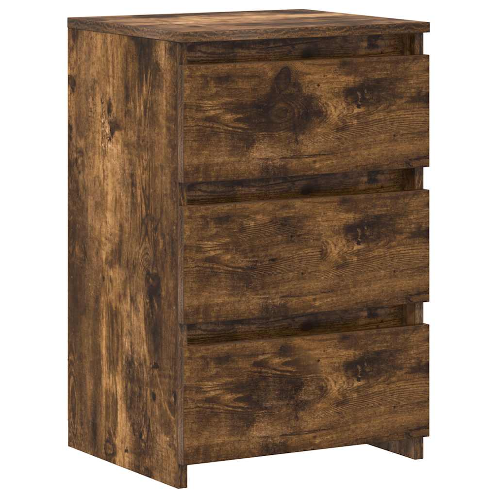 Mesas cabeceira 2 pcs 40x35x62,5 cm madeira proc. sonoma cinza