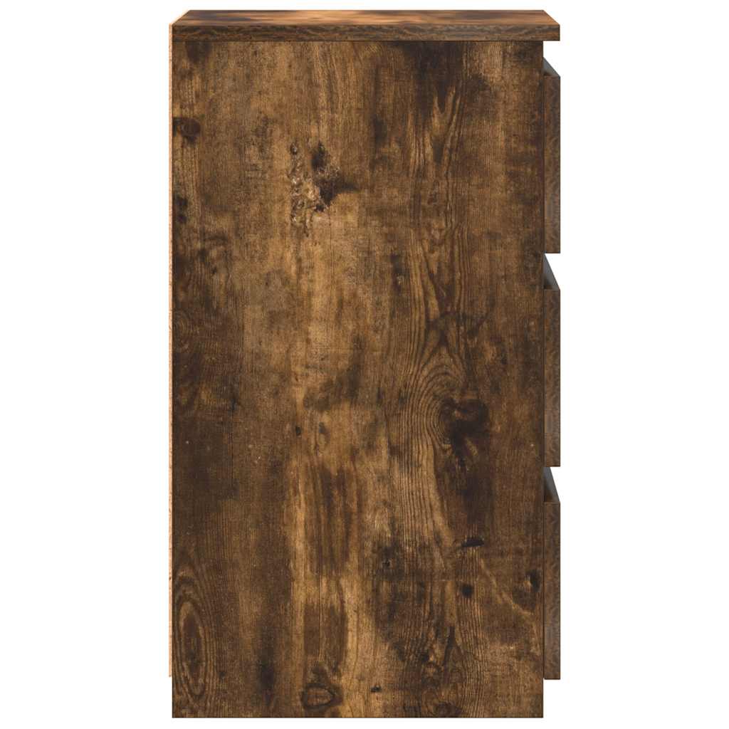 Mesas cabeceira 2 pcs 40x35x62,5 cm madeira proc. sonoma cinza