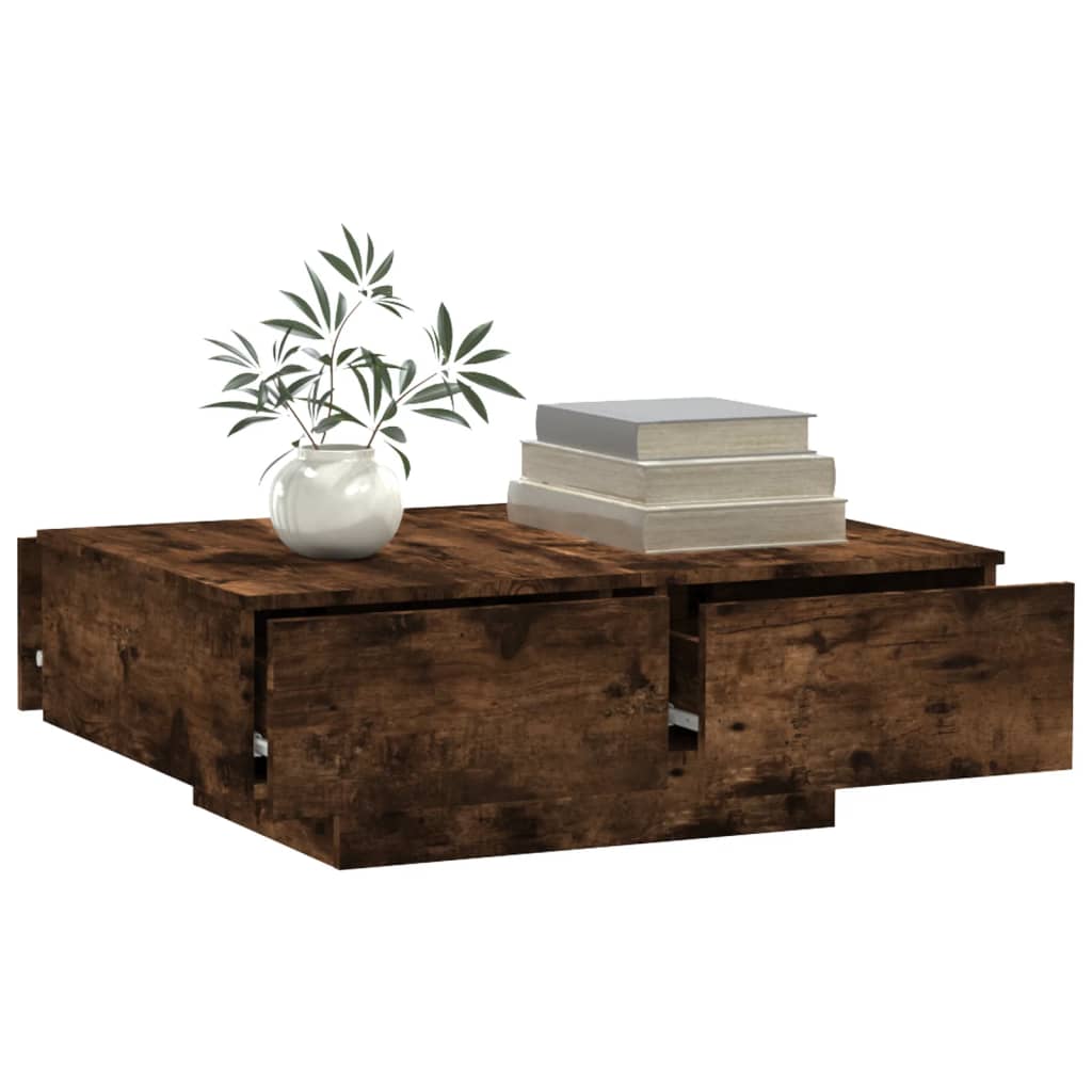 Mesa de centro 90x60x31 cm derivados de madeira cinzento sonoma