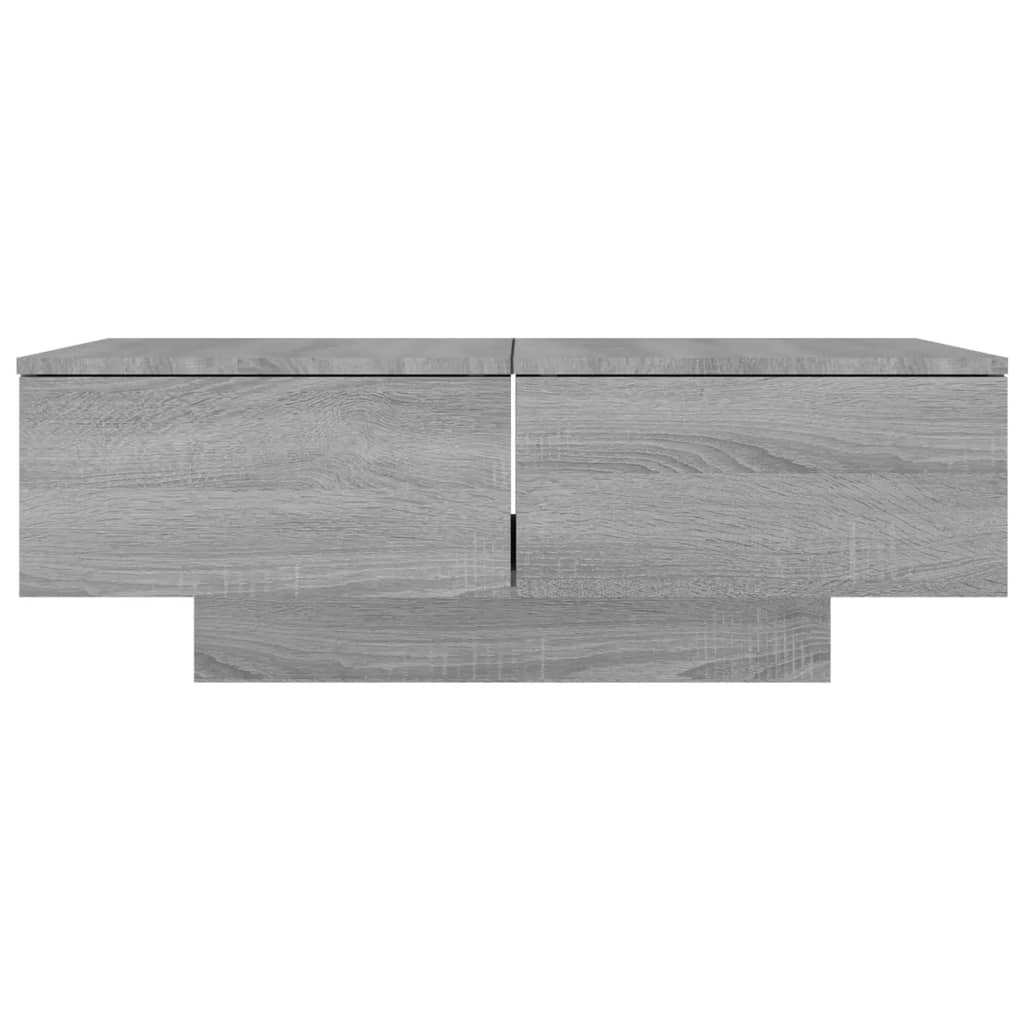 Mesa de centro 90x60x31 cm derivados de madeira cinzento sonoma