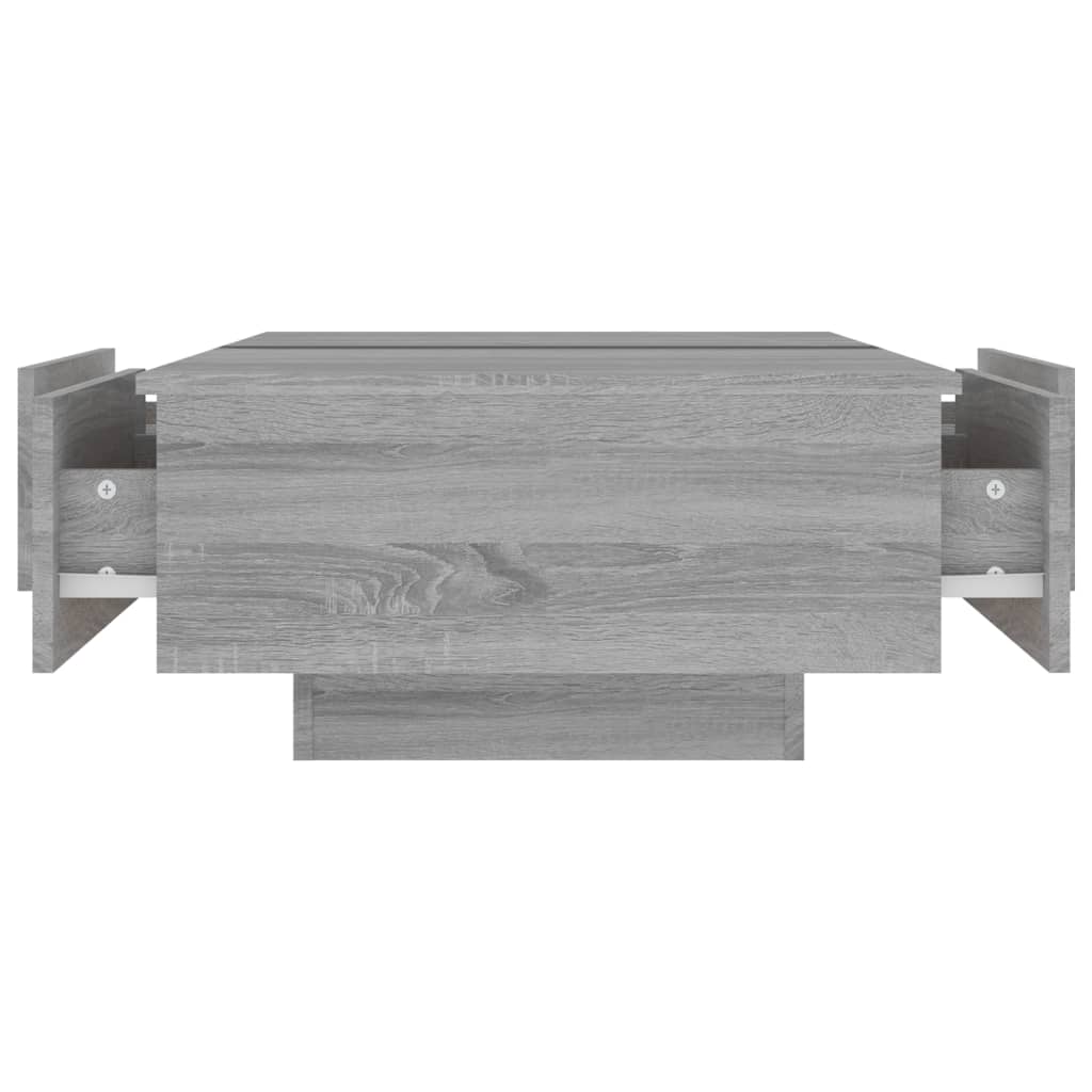 Mesa de centro 90x60x31 cm derivados de madeira cinzento sonoma