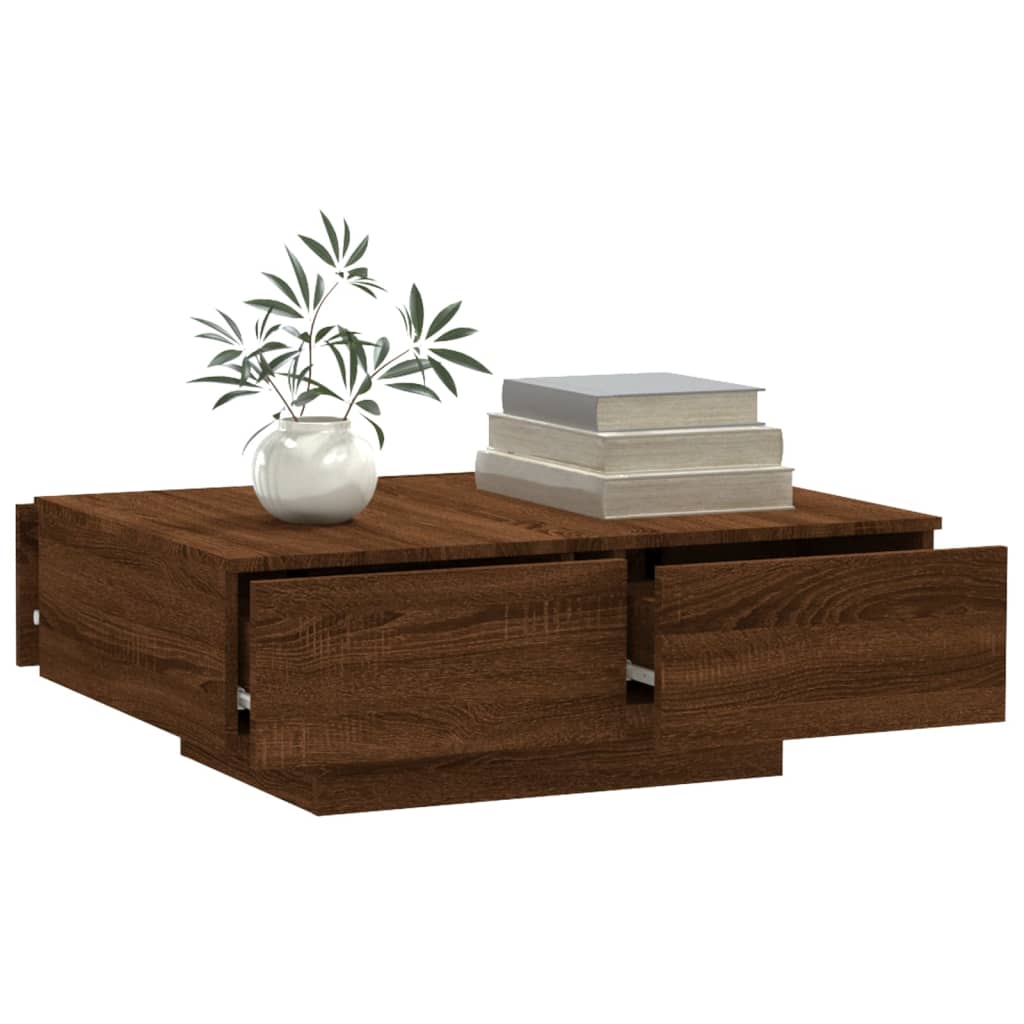 Mesa de centro 90x60x31 cm derivados de madeira cinzento sonoma