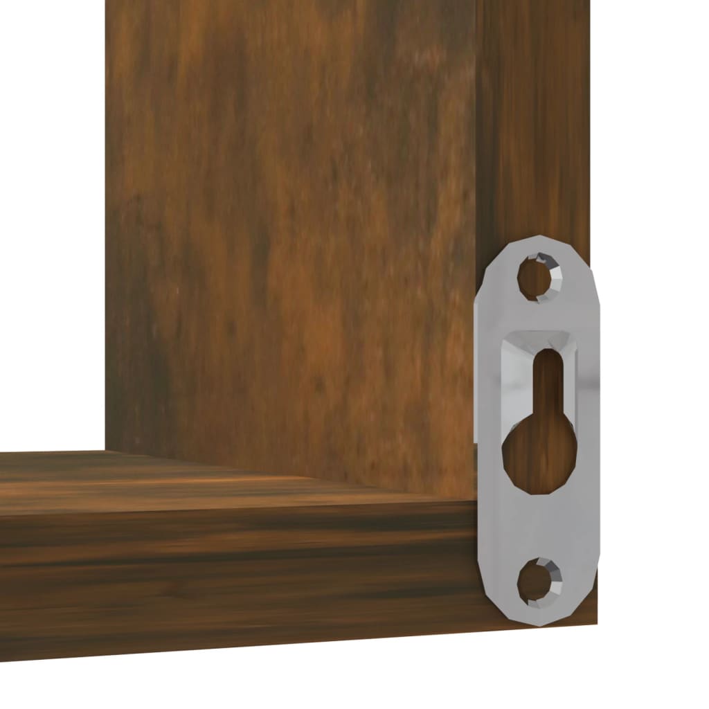 Estante de canto 40x40x50 cm derivados madeira cinzento sonoma