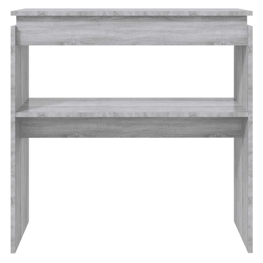 Mesa consola 102x30x80 cm derivados de madeira cinzento sonoma