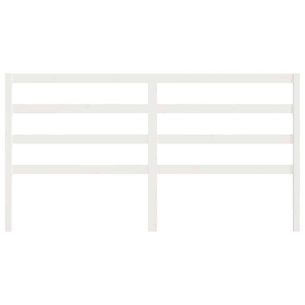 Cabeceira de cama 106x4x100 cm pinho maciço branco
