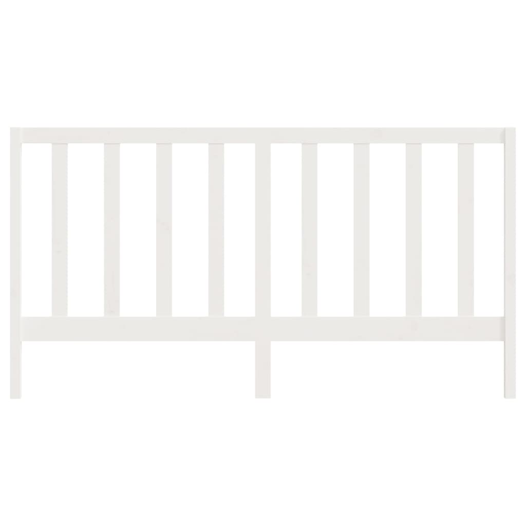 Cabeceira de cama 106x4x100 cm pinho maciço branco