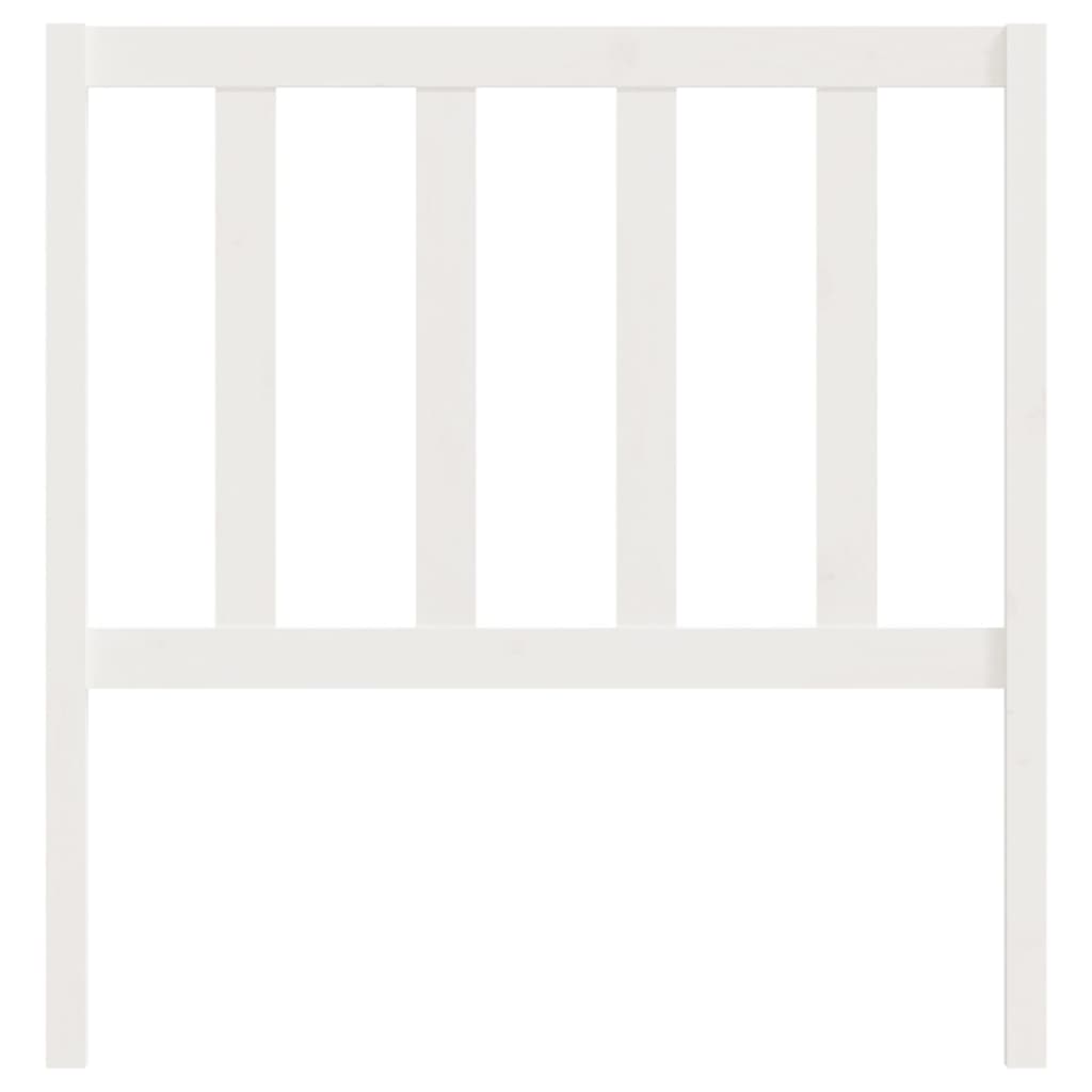 Cabeceira de cama 146x4x100 cm pinho maciço branco