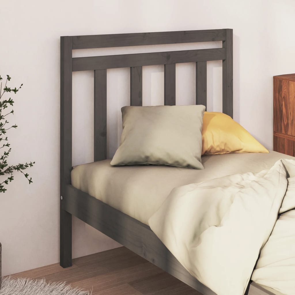 Cabeceira de cama 106x4x100 cm pinho maciço branco
