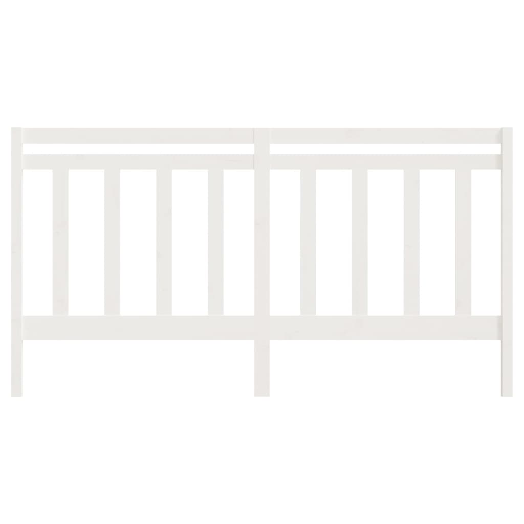 Cabeceira de cama 106x4x100 cm pinho maciço branco