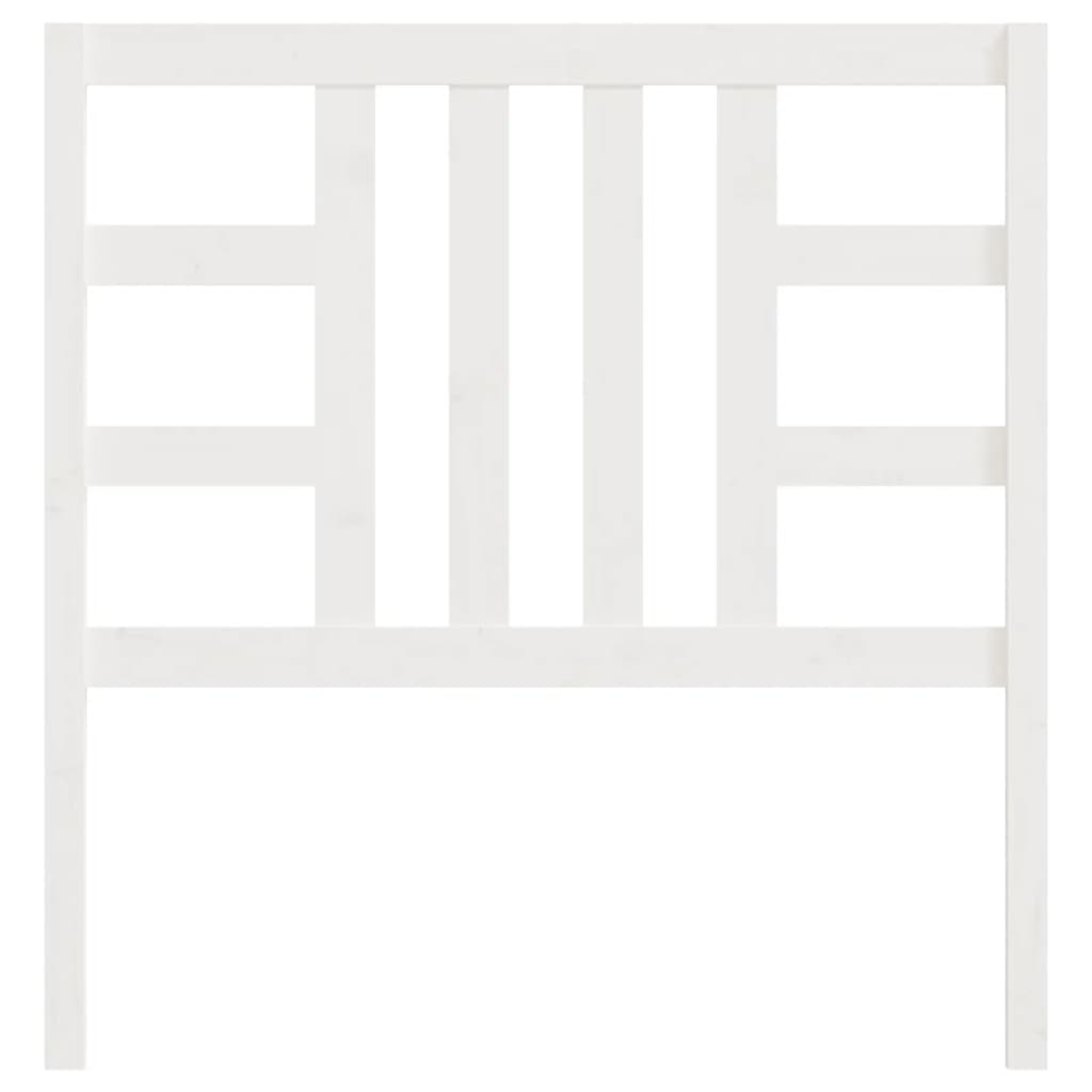 Cabeceira de cama 106x4x100 cm pinho maciço branco