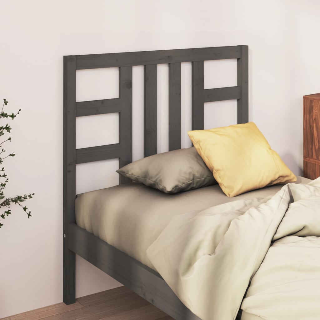 Cabeceira de cama 106x4x100 cm pinho maciço branco