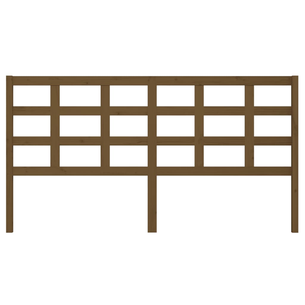 Cabeceira de cama 185,5x4x100 cm madeira de pinho maciça branco