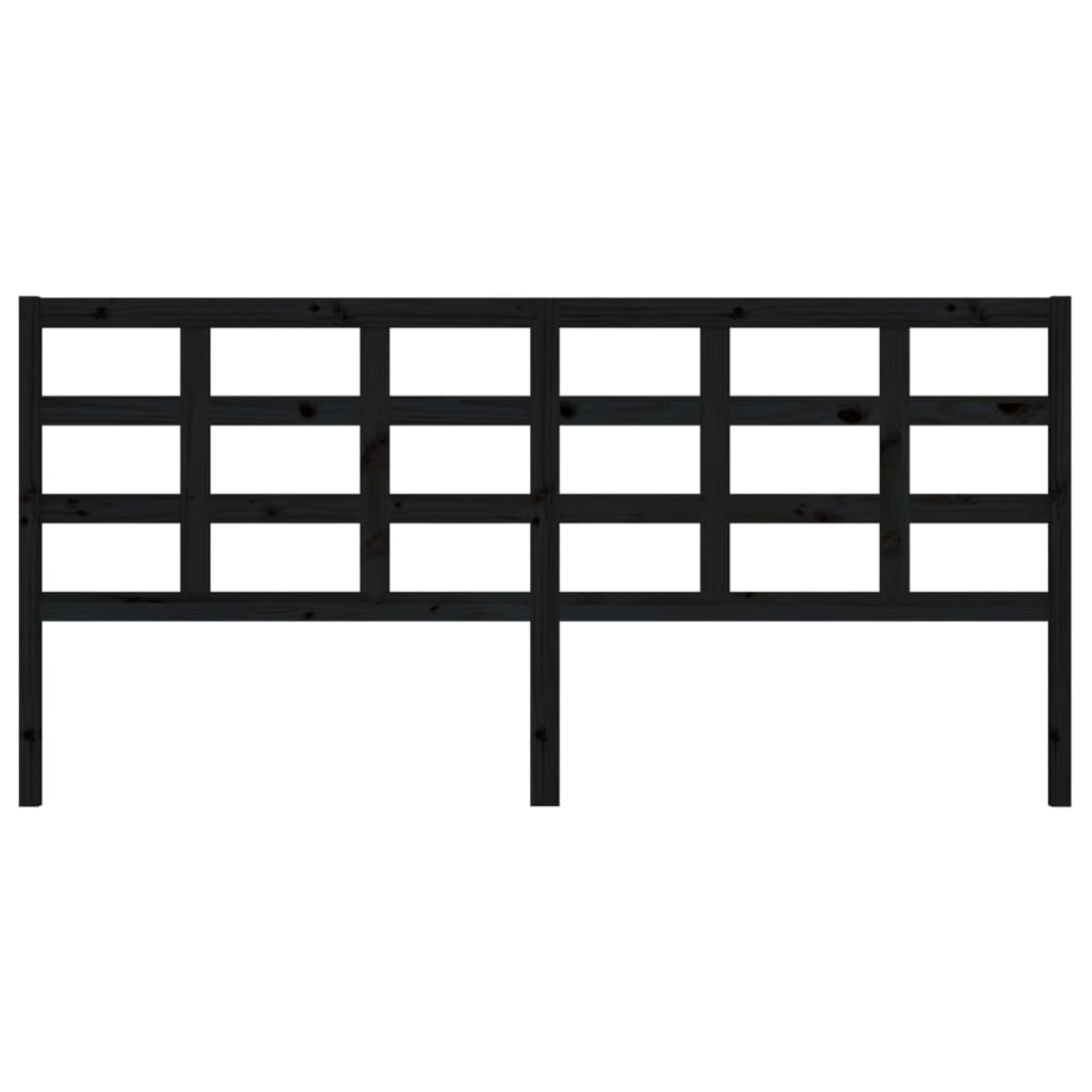 Cabeceira de cama 185,5x4x100 cm madeira de pinho maciça branco