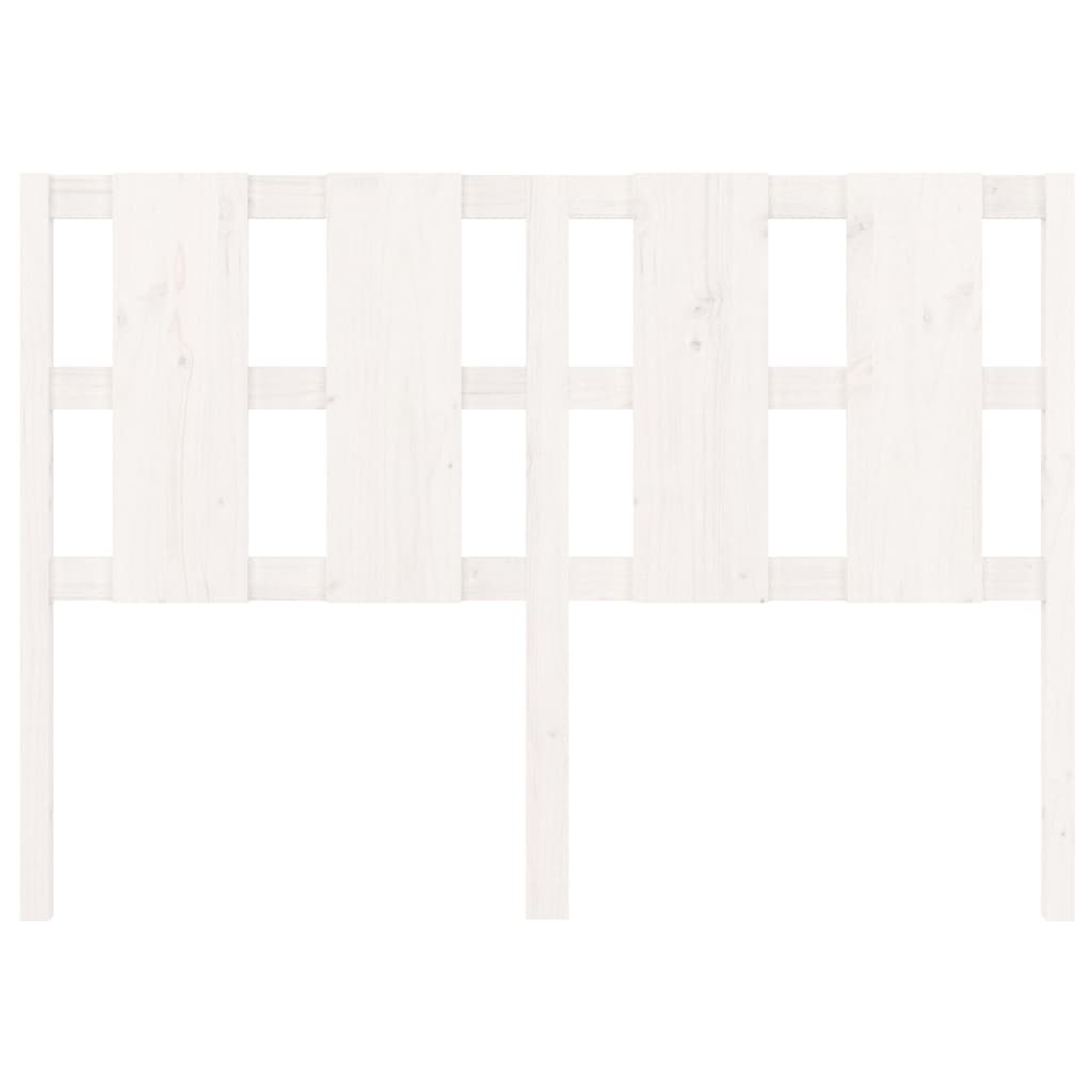 Cabeceira de cama 95,5x4x100 cm madeira de pinho maciça branco