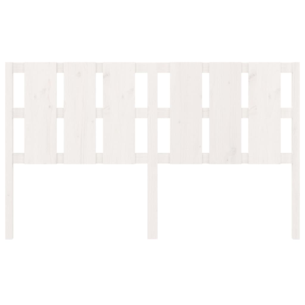 Cabeceira de cama 95,5x4x100 cm madeira de pinho maciça branco