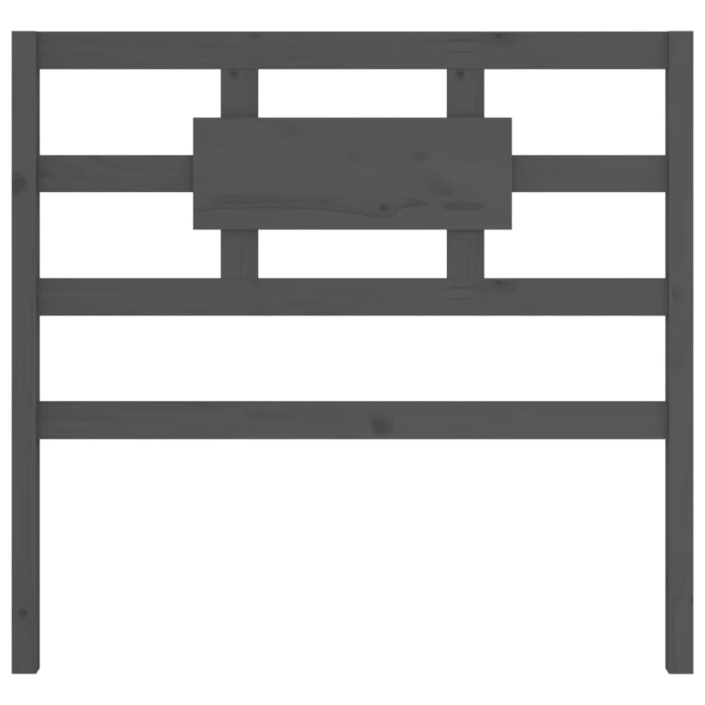 Cabeceira de cama 125,5x4x100 cm madeira de pinho maciça branco