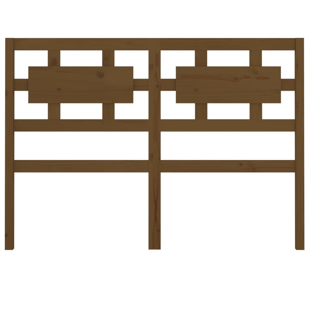 Cabeceira de cama 125,5x4x100 cm madeira de pinho maciça branco