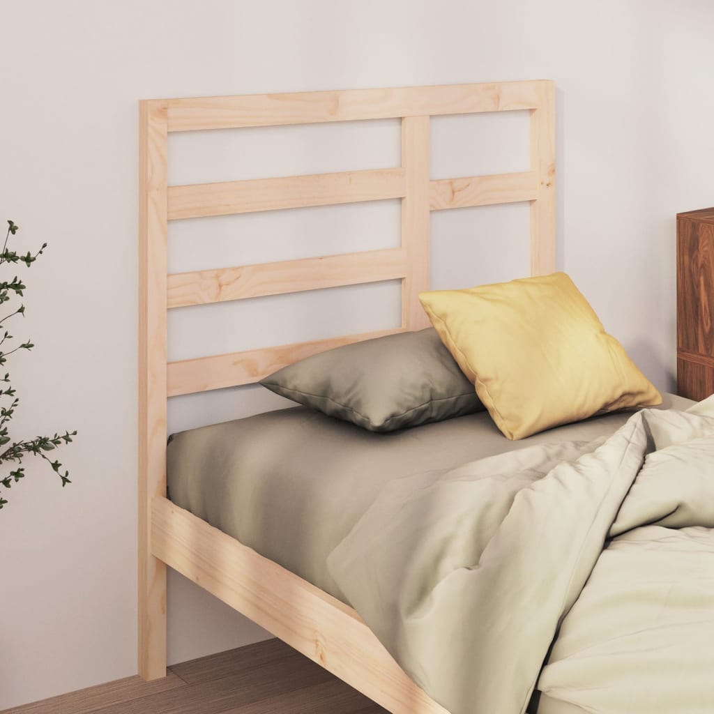 Cabeceira de cama 106x4x104 cm pinho maciço branco