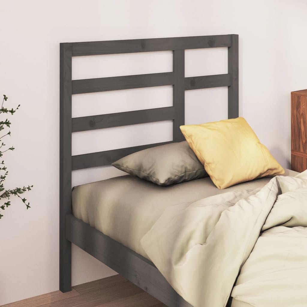 Cabeceira de cama 106x4x104 cm pinho maciço branco