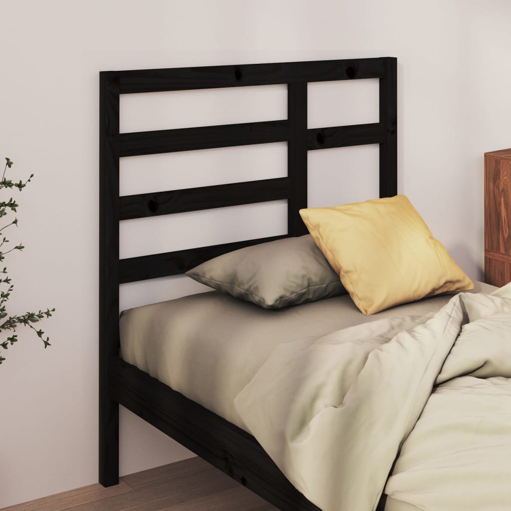 Cabeceira de cama 106x4x104 cm pinho maciço branco