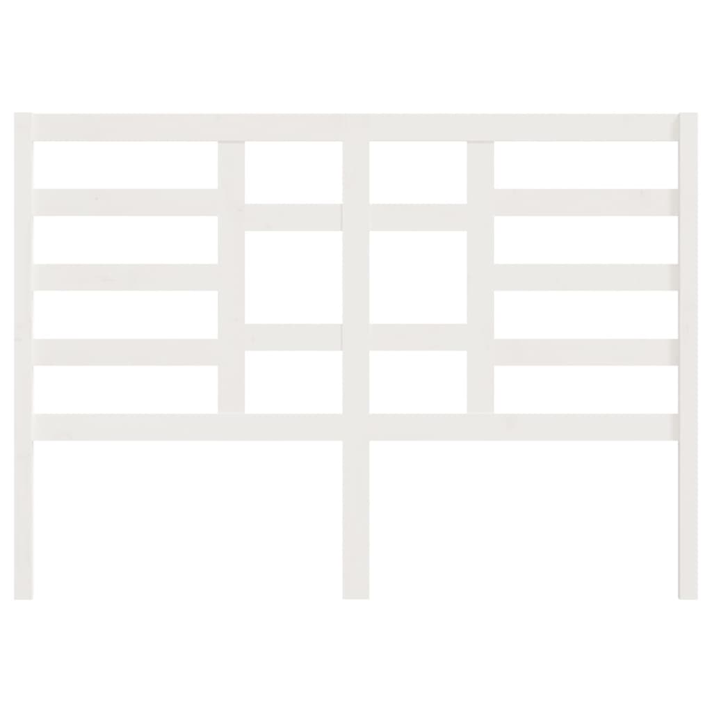 Cabeceira de cama 106x4x104 cm pinho maciço branco