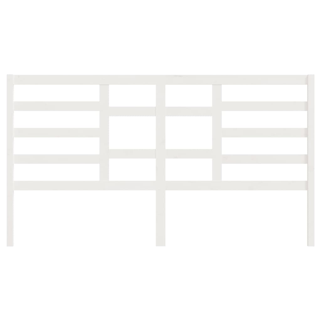 Cabeceira de cama 106x4x104 cm pinho maciço branco