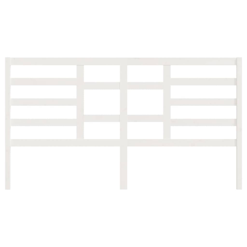Cabeceira de cama 106x4x104 cm pinho maciço branco