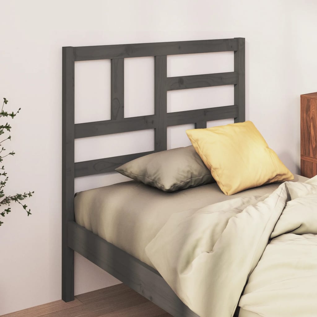Cabeceira de cama 106x4x100 cm pinho maciço branco