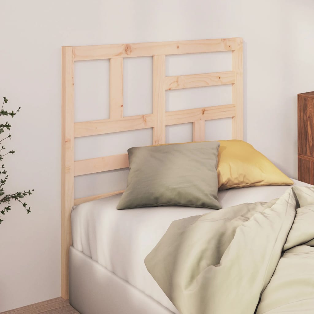 Cabeceira de cama 106x4x104 cm pinho maciço branco