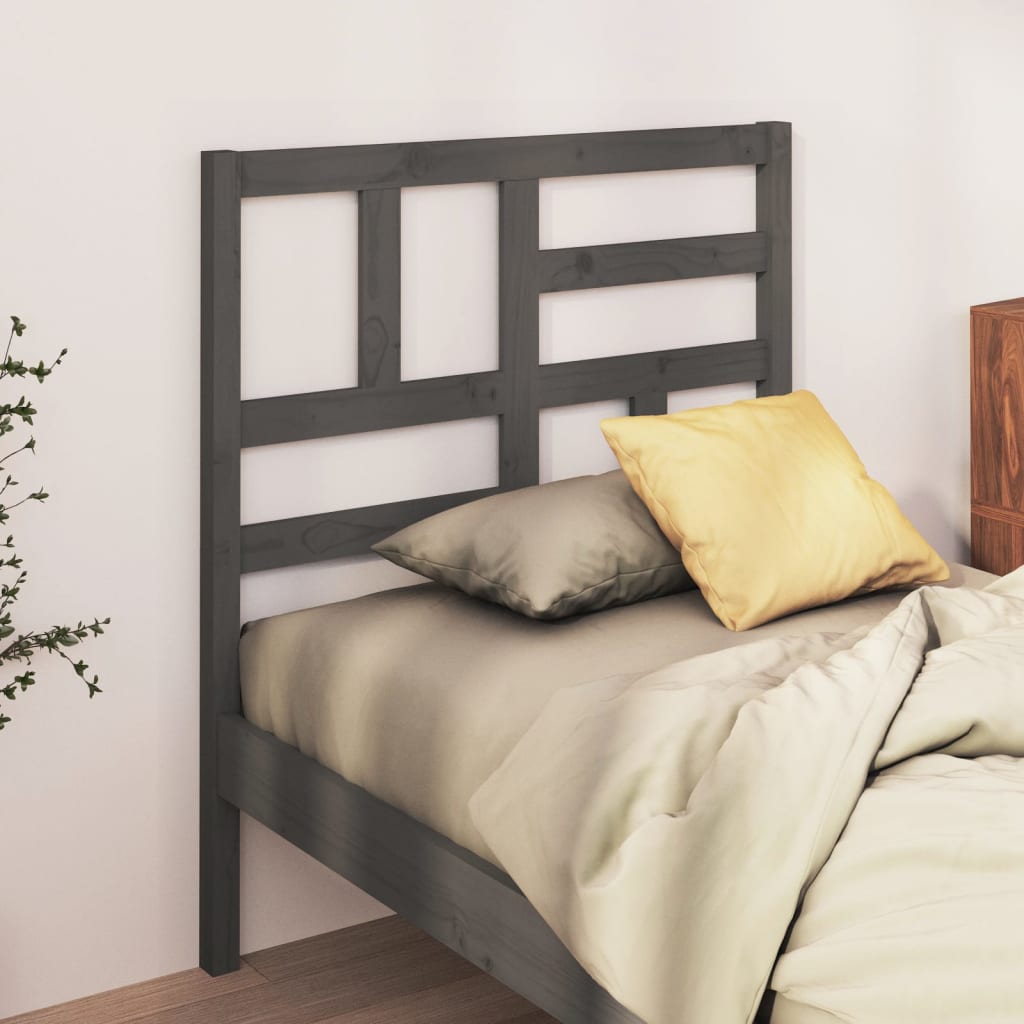 Cabeceira de cama 106x4x104 cm pinho maciço branco