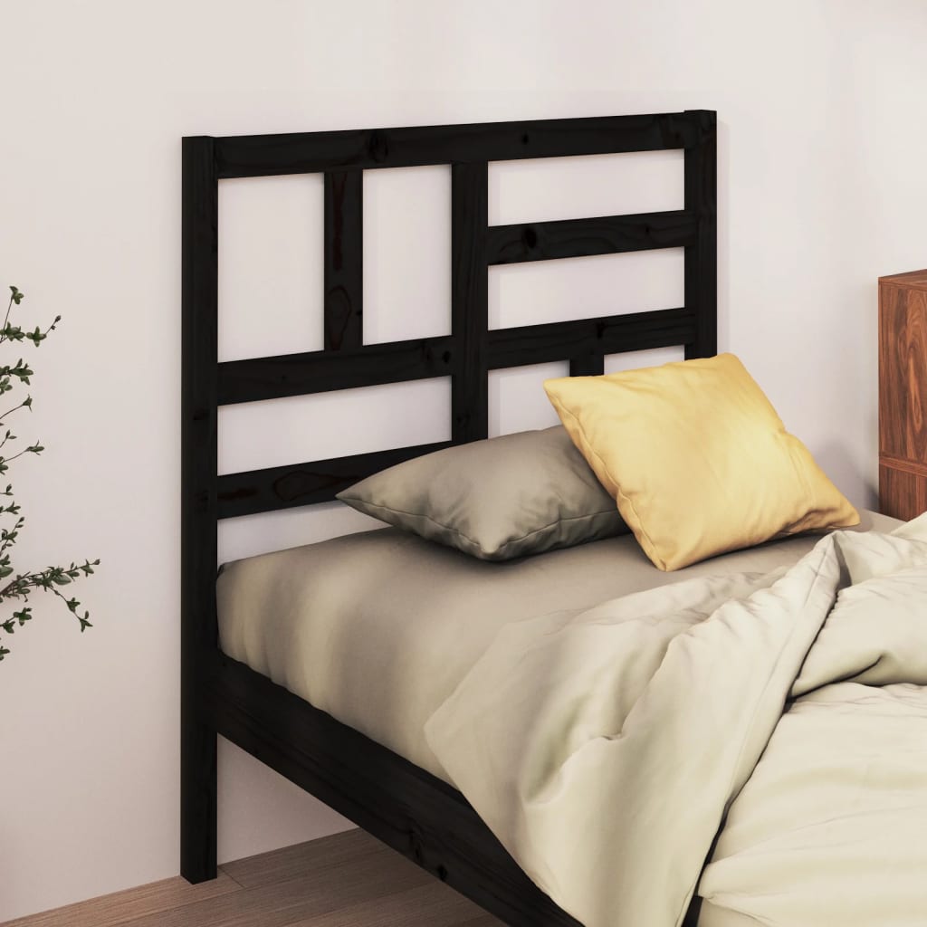 Cabeceira de cama 106x4x104 cm pinho maciço branco