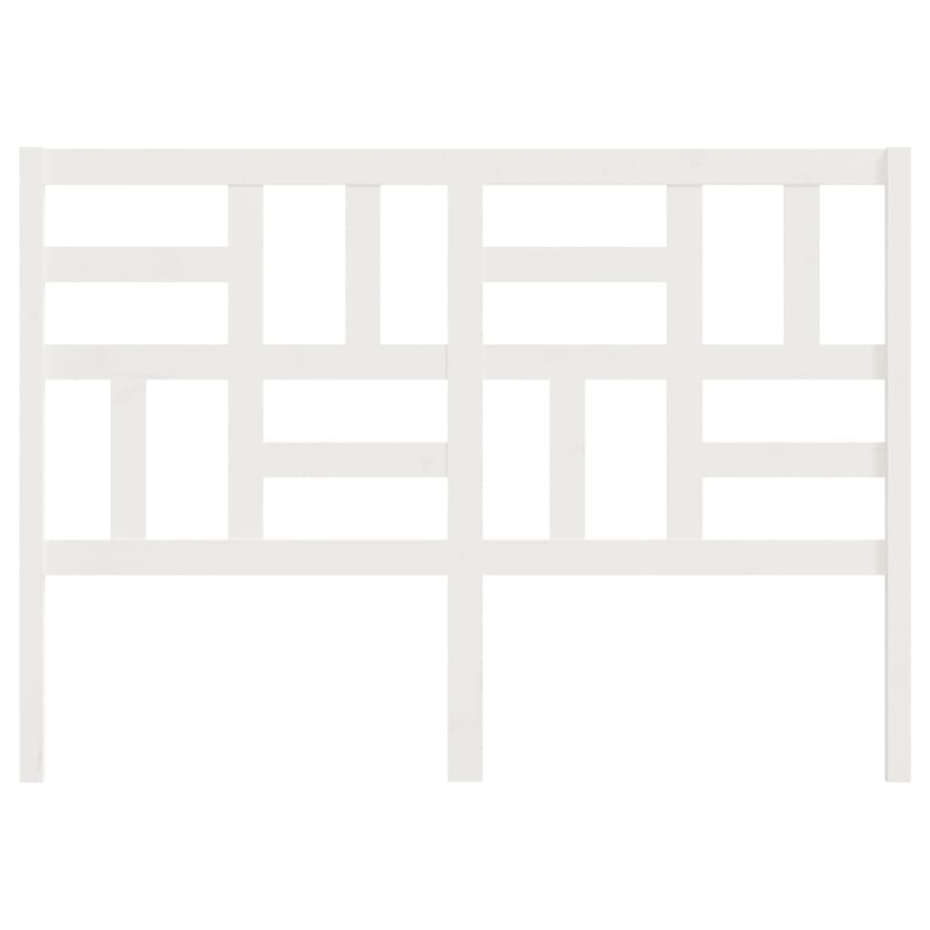 Cabeceira de cama 106x4x104 cm pinho maciço branco