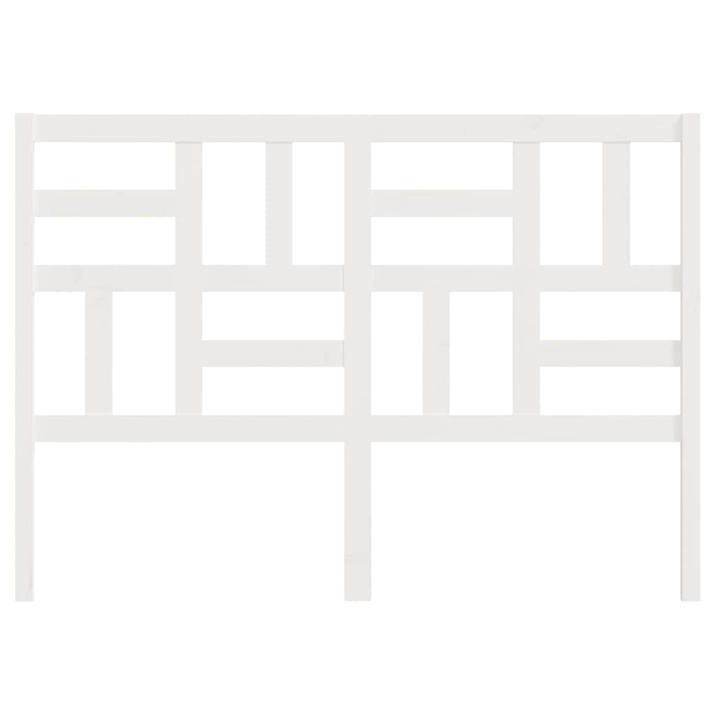 Cabeceira de cama 106x4x100 cm pinho maciço branco