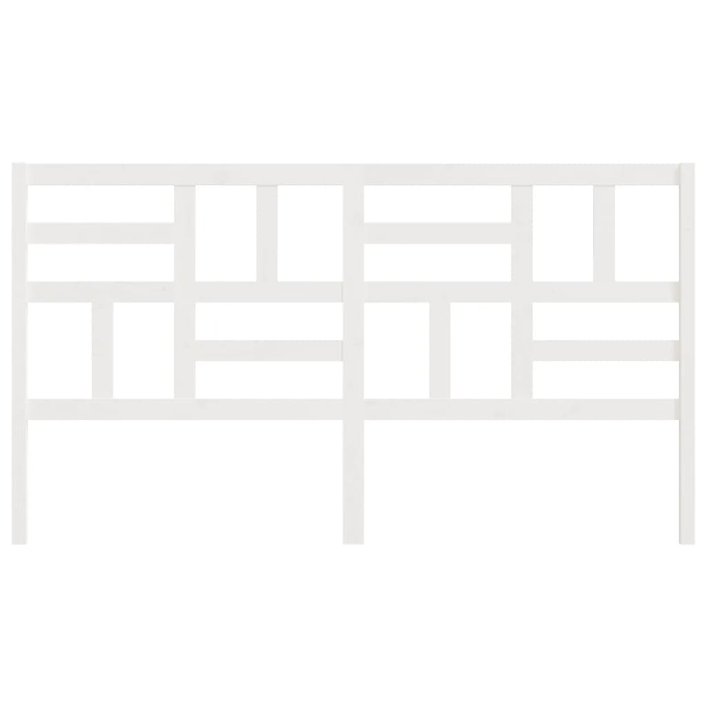 Cabeceira de cama 106x4x100 cm pinho maciço branco