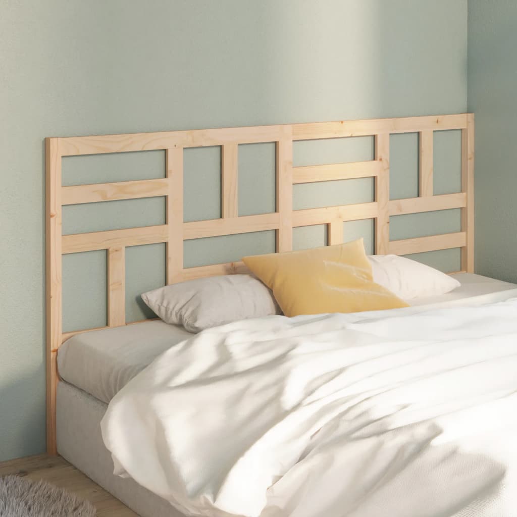 Cabeceira de cama 106x4x104 cm pinho maciço branco
