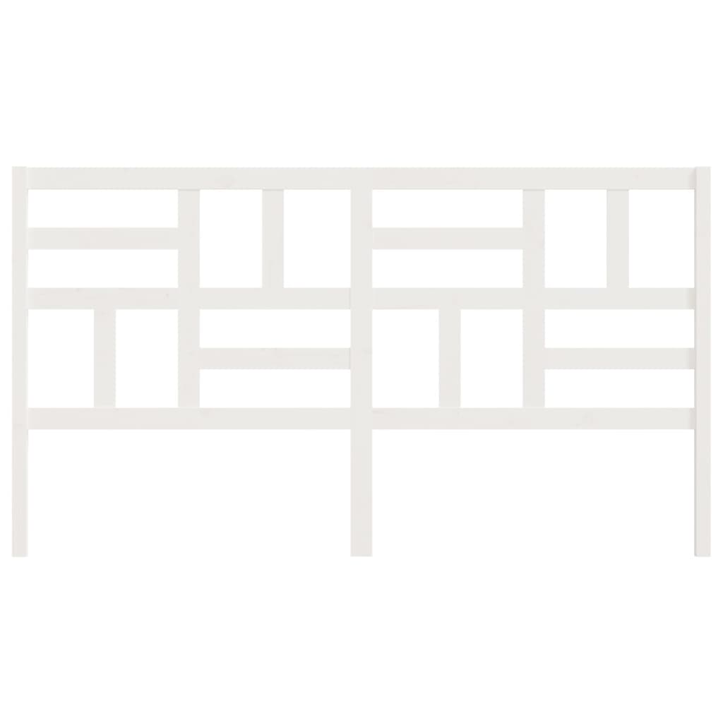 Cabeceira de cama 106x4x100 cm pinho maciço branco