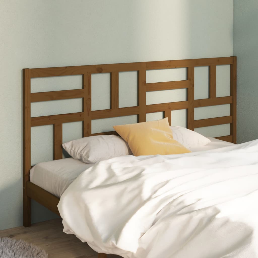 Cabeceira de cama 106x4x104 cm pinho maciço branco